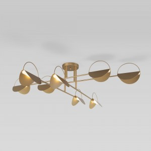 EUROSVET Люстра 6x9W G9 950x950x400 металл золото 70148/8 GRAZIA Умный дом a062039