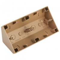 Bylectrica СТИЛЬ кор. угловая 2-местн. для установки выкл. и роз. бронза, (КУ-442 кор.)