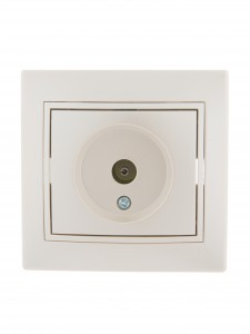 Lezard Мира роз. TV СУ 1 мест. перламутр (RG6,оконечн.) (корпус PC) 701-3030-130