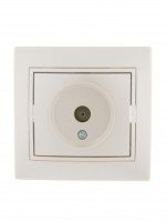 Lezard Мира роз. TV СУ 1 мест. перламутр (RG6,оконечн.) (корпус PC) 701-3030-130