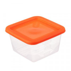 Рыжий Набор контейнеров для продуктов квадратных 0,33л, 3шт, пластик