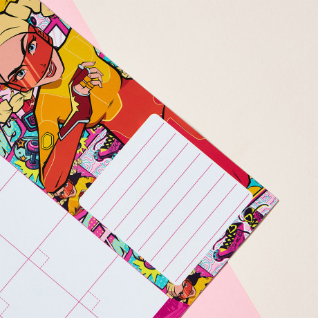 BY Русские Супергерои Маркерная доска - планировщик, гибкая, магнитная, 30х40см, ПЭТ, маркер, "Заря"