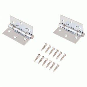 АЛЛЮР 3252(20325) 2BB-FHP CP 2 подш.,хром 80х60 Петля дверная 2шт. (цена за упак,50,10,1)