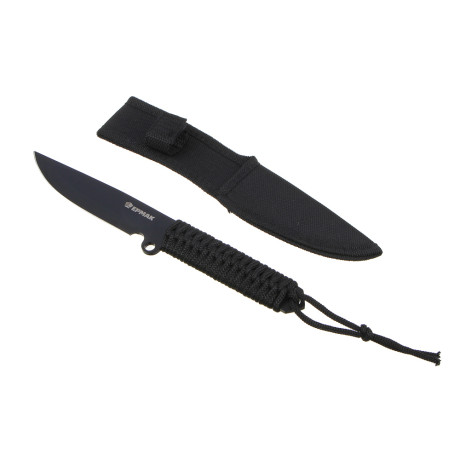 Нож туристический тм ЕРМАК, оплетка темляк, 24см, нерж. cталь