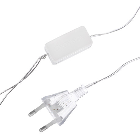 СНОУ БУМ Гирлянда эл. макушка на ёлку 15см, 10 LED, мульти, пост.свечение, ПВХ прозрач., 220В