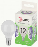 ЭРА GREEN LINE лампа св/д шар P45 E14 12W(1200lm) 6500K 6K P45-12W-865-E14 46x105 67071
