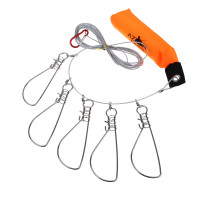 AZOR FISHING Кукан 3,5м., 5 карабинов, поплавок, трос металл, ПВХ сумка