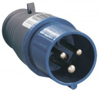 IEK силовая вилка ССИ-013 (CEE 013) переносная 2Р+РЕ 16А 220В IP44 (10!) PSR01-016-3