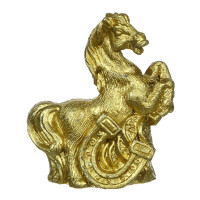 СНОУ БУМ Фигурка лошадки 4,5x2x5 см, золотой, полистоун