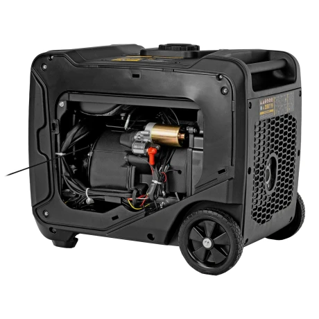 Генератор инверторный GS-5500iSE, 5,5 кВт, 230 В, закрытый корпус,электростартер Denzel