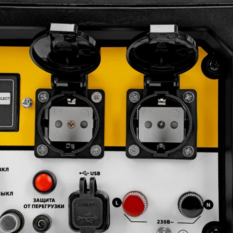 Генератор инверторный GS-5500iSE, 5,5 кВт, 230 В, закрытый корпус,электростартер Denzel