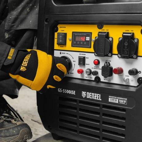 Генератор инверторный GS-5500iSE, 5,5 кВт, 230 В, закрытый корпус,электростартер Denzel