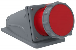 IEK MAGNUM силовая розетка CEE (разъем) стационарная ССИ-134 63А-6ч/380-415В 3Р+РЕ IP67