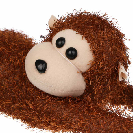 ИГРОЛЕНД Игрушка мягкая "Обезьянка-обнимашка" со звуком, 35-64 см, полиэстер, 3xAG13, микс видов