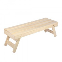 Лавочка деревянная складная 130х44х43см липа 33248 Банные штучки