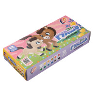 ЛУЧ Гуашь &quot;ZOO&quot;, 12 цветов, баночки по 15мл, скрепленные баночки, 20С 1356-08