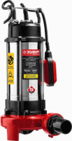 Насос ЗУБР фекальный погруж, 1500Вт,пропуск сп-ть 380л/мин,напор 15м