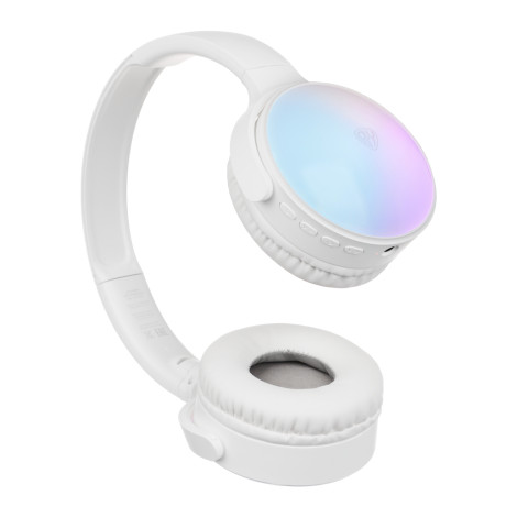 BY Наушники беспроводные полноразмерные PopKids, 300мАч, BT5.4, белый