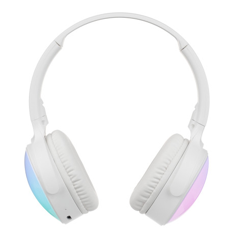 BY Наушники беспроводные полноразмерные PopKids, 300мАч, BT5.4, белый