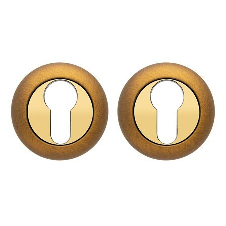 Накладка под цилиндр DP-C-14-CFM (матовый кофе) Круглая CODE DECO  (1пара)  \10 (200)