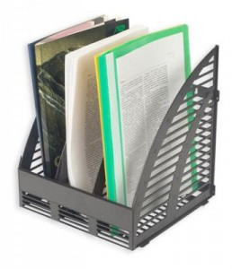 Вертикальный накопитель Attache сборный 3 отделения 240мм черный 33569