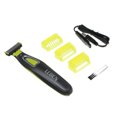 LEBEN Бритва, 300 мА/ч, от USB, 60-80 мин работы, 1,5ч зарядка
