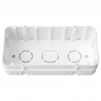 Bylectrica кор. уст. 2-х мест. для твердых стен СУ 130х67х35мм, полипропилен, К-211