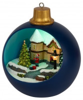 ЭРА фигура новогодняя Шар синий, мультиколор, 3хАА, 15х15х17 EFIS-S04 IP20 60482