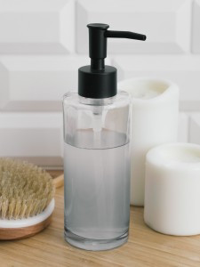 Дозатор д/жидкого мыла ВаннДерГрей, стекло, цвет прозрачно-черный 60696 Master House