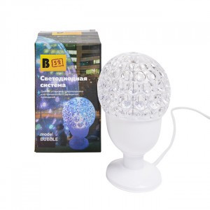 "Система св/д (светильник-проектор вращ.) B52 Bubble 3LED, d=8,5см, h=17см  220V