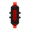SILAPRO Набор фонарей (перед: 6.5х2.5см, 1LED, 3 реж., зад: 7.5х3см, 5LED, 4 реж,) ABS, USB