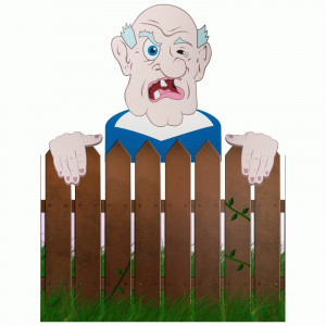 Декорация на забор "Сосед" 65*56,5см, полипропилен Park 999306