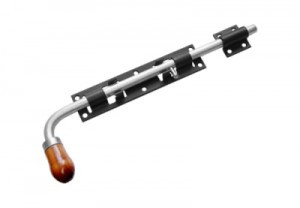 Засов Домарт гаражный ЗГ-400 мод.2 черный d-16мм5)