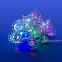 Гирлянда-нить ULD-S0280-020/DTA BELLS &quot;Колокольчики&quot; 20LED разноцв. 2,8м, 8реж. IP20, 2W Uniel