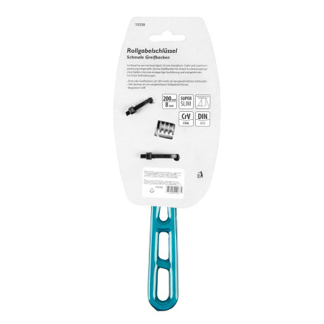 Ключ разводной 200 мм, CrV, облегченный Gross