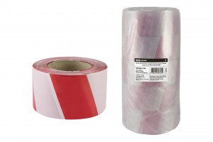 TDM лента оградительная (сигнал.) ЛСО-50х200 белый/красный ПВД (уп.5шт, цена за уп) SQ0560-0102