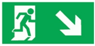 Navigator наклейка к эвакуационному выходу направо вниз NL-320х110NEF04-E36 (NEF-04), 14413