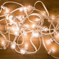 Гирлянда ул.Galaxy Bulb String/"Белт Лайт" 6LED*30(d=45) бел. 10м, IP65 бел.кауч 331-305 Neon Night