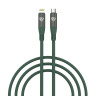 BY Кабель для зарядки Flexi Type-C-iP, 1 м, 2,4 А, Быстрая зарядка 22W, зеленый