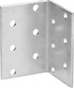 Крепежный угол ЗУБР "МАСТЕР" равносторонний, 60х40х40мм, 1шт