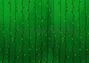 "Гирлянда "Св/д дождь" 2х1.5м зеленый, фиксинг 235-124