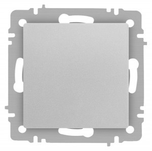 ЭРА Intro Accent мех. выкл. (перекл.) СУ 1 кл. перекрест. 10А 250В, алюминий 6-108-03