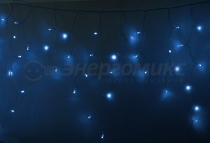 Гирлянда-бахрома ул. Айсикл 176LED син 4,8*0,6м/48нит прозр. пвх. соед.5мод. IP44 255-143 Neon Night