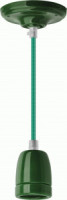 Navigator св-к/патрон декорат. подвесн. NIL-SF03-014-E27 60W 1м. керам. темно-зеленый, 61533