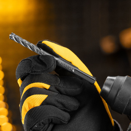 Бур по бетону, цельная крестовая пластина, 8x115 мм, SDS PLUS Denzel