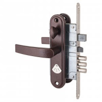 Рязань ЗВ 9-8.3/15 левый медь ЗЩ ЗД  РФ46Л-002Ш 88013 Замок врезной с/руч (12)