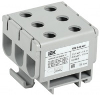 IEK Клемма вводная силовая КВС 6-50 кв.мм. 3-рядная серая YZN14-050-K03