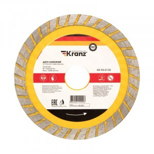 Диск алмазный отрезной Turbo волна 115x22.2x2x10 мм KRANZ (цена за шт) KR-90-0130