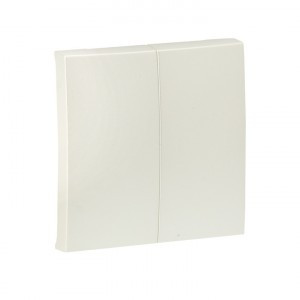 EKF Валенсия лиц. панель выкл. 2 кл. 10А жемчуг Al/Cu (корпус PC) ESV10-L-023-50