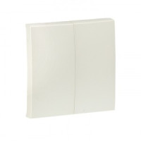 EKF Валенсия лиц. панель выкл. 2 кл. 10А жемчуг Al/Cu (корпус PC) ESV10-L-023-50